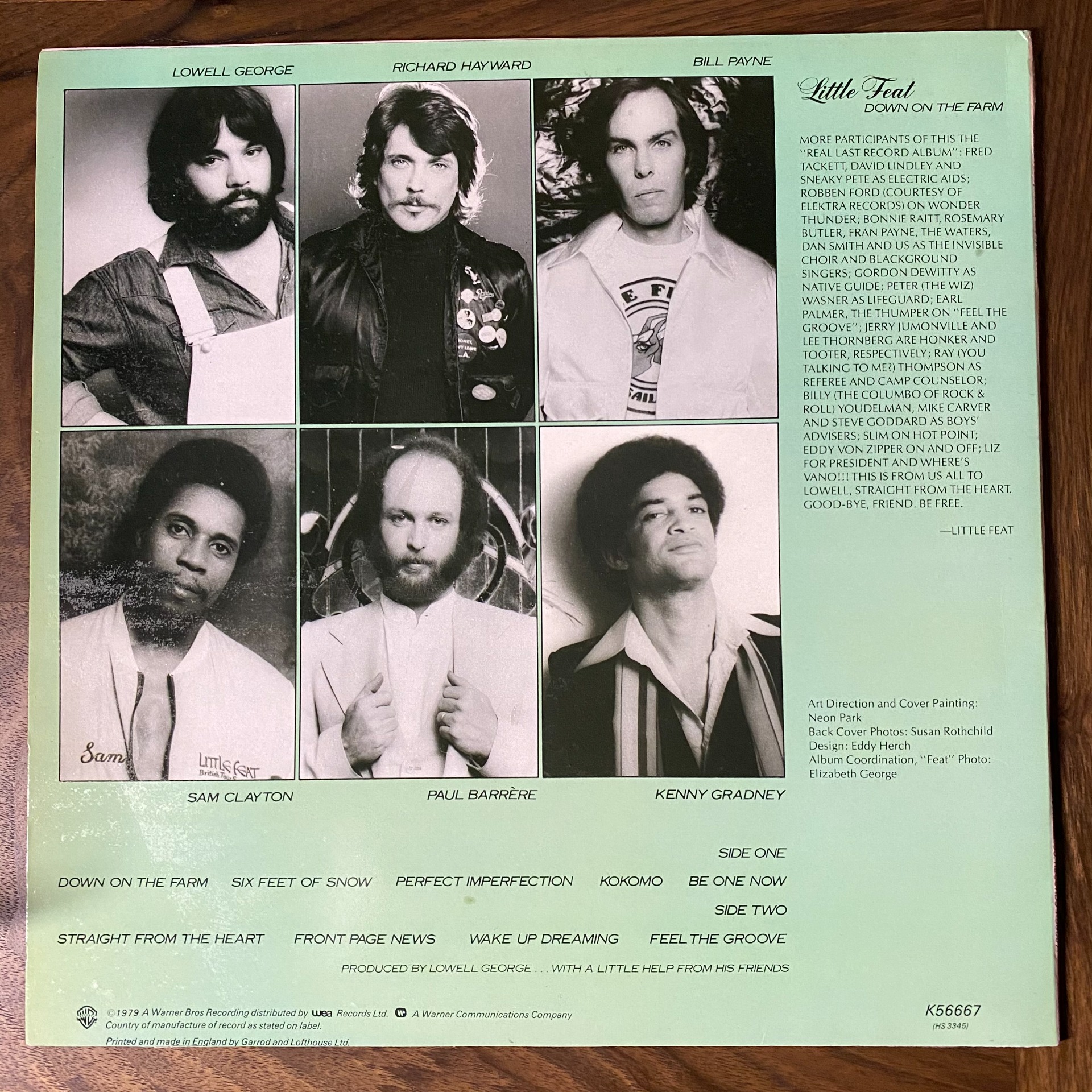 The Vinyl Word - Little Feat - Down on the Farm :: Middle Eight